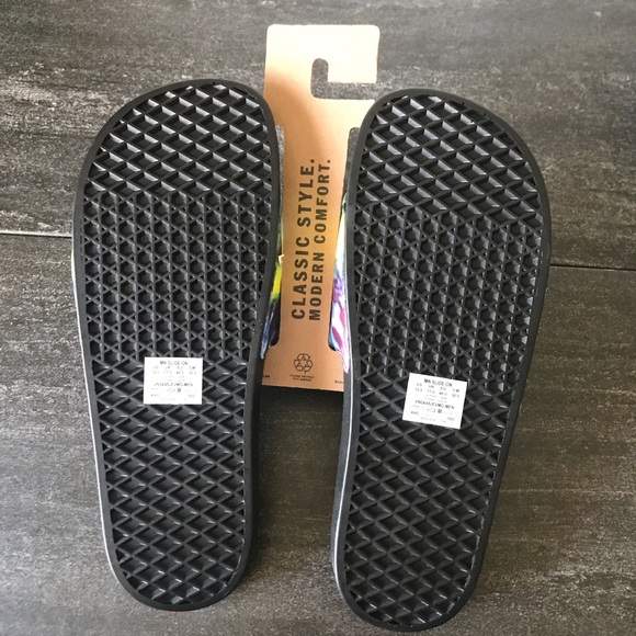NEW Vans Tie Dye Black Slides Sandals - Picture 5 of 5